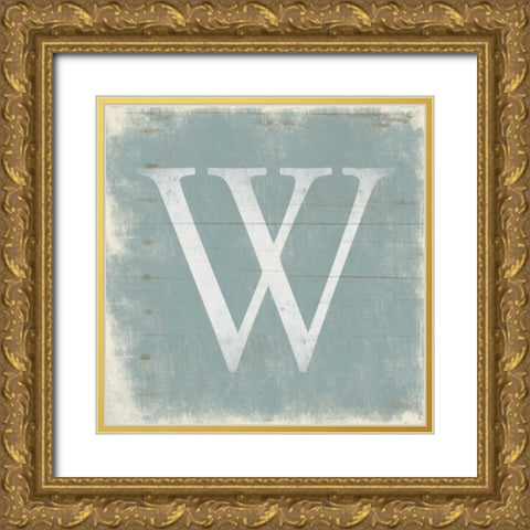 W Gold Ornate Wood Framed Art Print with Double Matting by Grey, Jace
