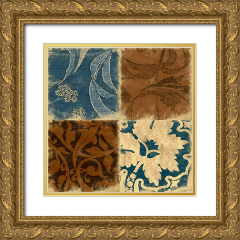 Pattern Gold Ornate Wood Framed Art Print with Double Matting by Grey, Jace