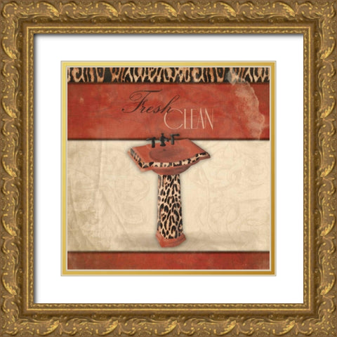 Fresh Clean Gold Ornate Wood Framed Art Print with Double Matting by Grey, Jace