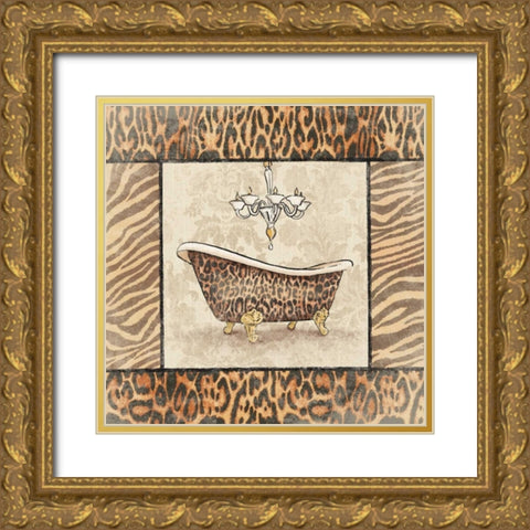 Bath1 Gold Ornate Wood Framed Art Print with Double Matting by Grey, Jace