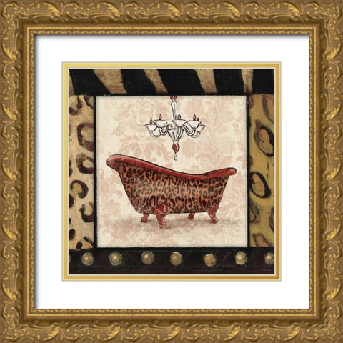Bath1 Gold Ornate Wood Framed Art Print with Double Matting by Grey, Jace