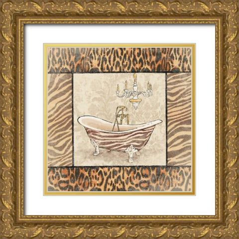 Bath 2 Gold Ornate Wood Framed Art Print with Double Matting by Grey, Jace
