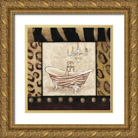 Bath 2 Gold Ornate Wood Framed Art Print with Double Matting by Grey, Jace