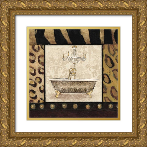 Bath 3 Gold Ornate Wood Framed Art Print with Double Matting by Grey, Jace