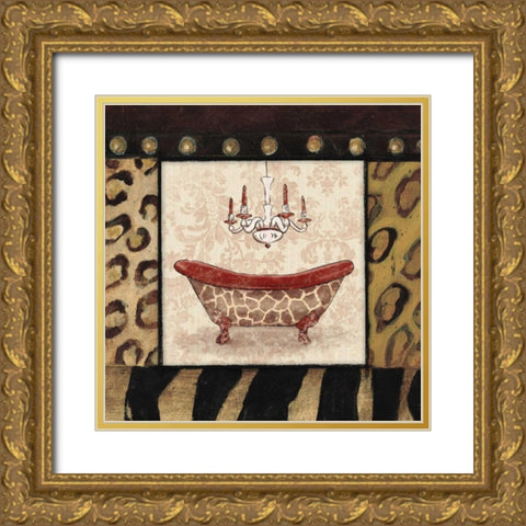 Bath 4 Gold Ornate Wood Framed Art Print with Double Matting by Grey, Jace