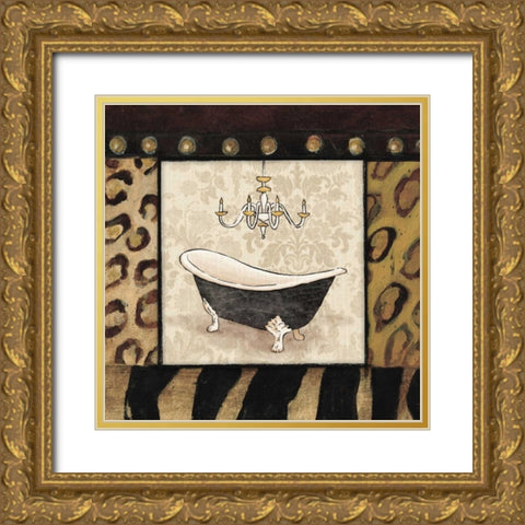 Bath 5 Gold Ornate Wood Framed Art Print with Double Matting by Grey, Jace