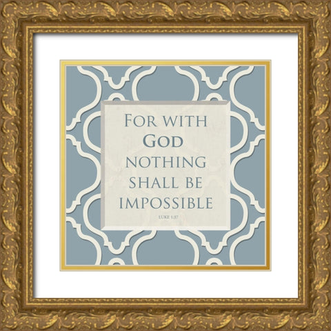 Impossible Gold Ornate Wood Framed Art Print with Double Matting by Grey, Jace