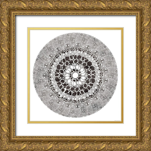 Microscope Gold Ornate Wood Framed Art Print with Double Matting by Grey, Jace