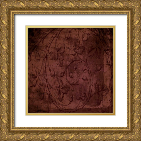 Pattern 1 Gold Ornate Wood Framed Art Print with Double Matting by Grey, Jace