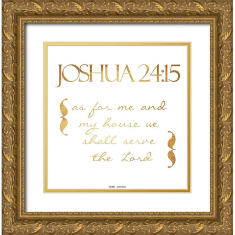 My House Gold Ornate Wood Framed Art Print with Double Matting by Grey, Jace