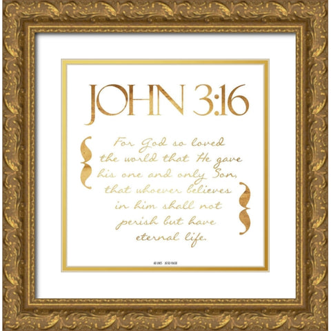 So Loved Gold Ornate Wood Framed Art Print with Double Matting by Grey, Jace