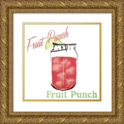 Fruit Punch Jar Gold Ornate Wood Framed Art Print with Double Matting by Grey, Jace