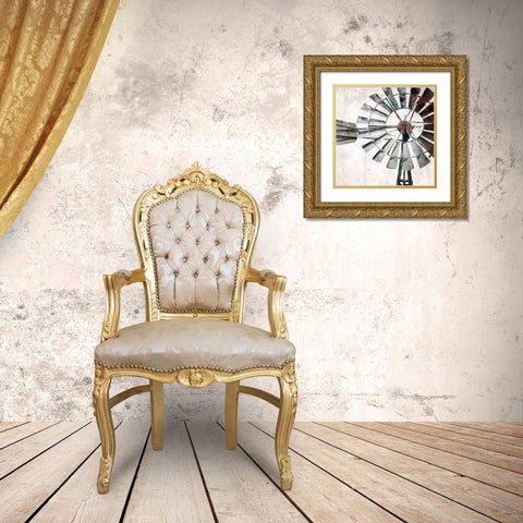Mechanical Breeze Gold Ornate Wood Framed Art Print with Double Matting by Grey, Jace