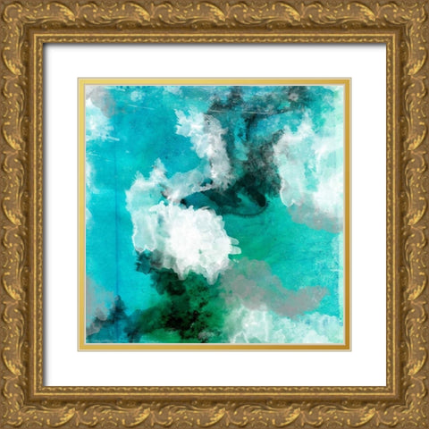 watercolor 1 Gold Ornate Wood Framed Art Print with Double Matting by Grey, Jace