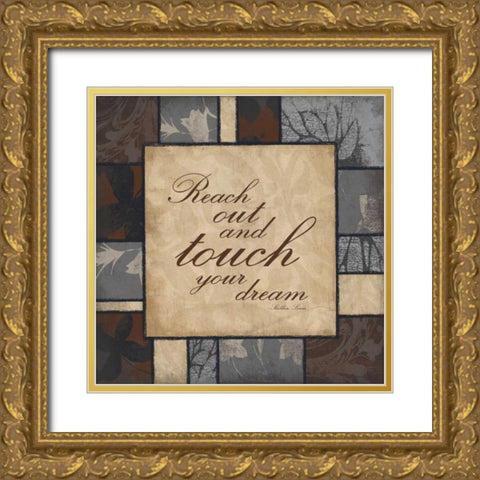 Reach out Gold Ornate Wood Framed Art Print with Double Matting by Grey, Jace