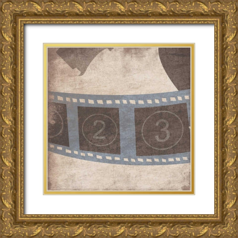 Film Gold Ornate Wood Framed Art Print with Double Matting by Grey, Jace