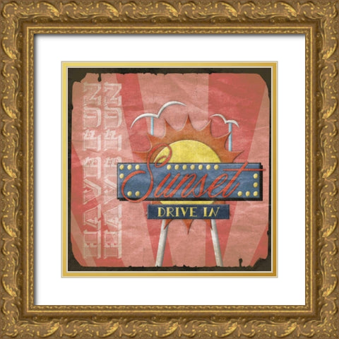 Sunset Gold Ornate Wood Framed Art Print with Double Matting by Grey, Jace