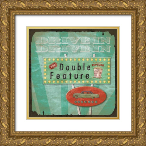 Double Feature Gold Ornate Wood Framed Art Print with Double Matting by Grey, Jace