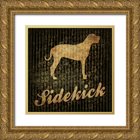 Sidekick Gold Ornate Wood Framed Art Print with Double Matting by Grey, Jace