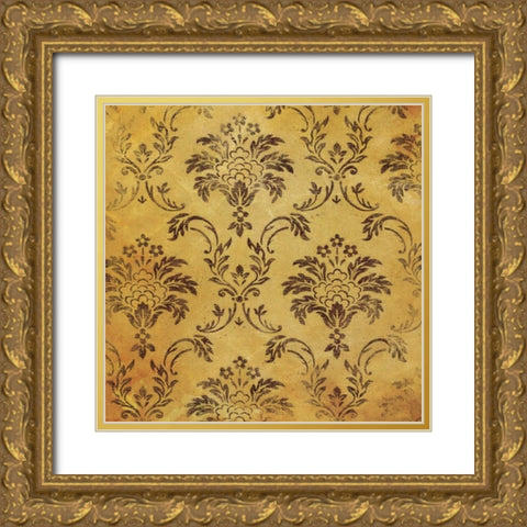 Patterns Reversed Gold Ornate Wood Framed Art Print with Double Matting by Grey, Jace