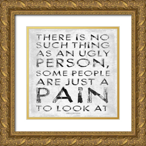 Pain Gold Ornate Wood Framed Art Print with Double Matting by Grey, Jace