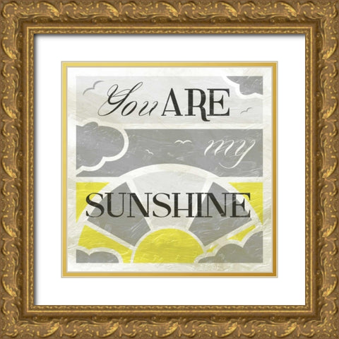 Sunshine Gold Ornate Wood Framed Art Print with Double Matting by Grey, Jace