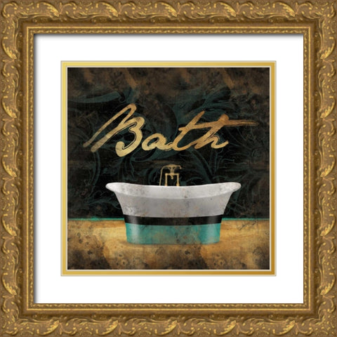 Bath Gold Ornate Wood Framed Art Print with Double Matting by Grey, Jace