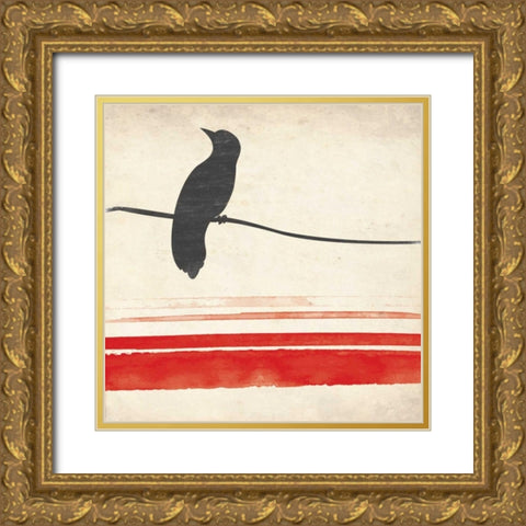 Simple Mird Mate Gold Ornate Wood Framed Art Print with Double Matting by Grey, Jace