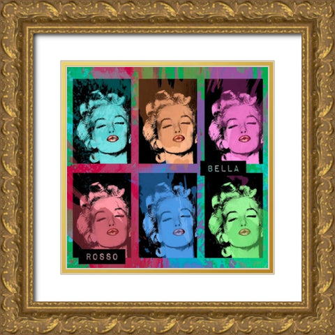 Bella Gold Ornate Wood Framed Art Print with Double Matting by Grey, Jace