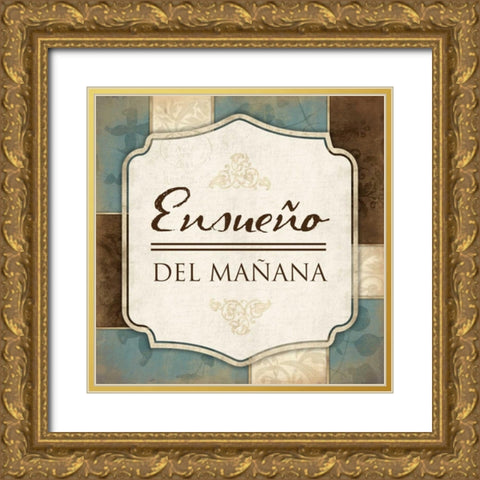 Enueno Del Manana Gold Ornate Wood Framed Art Print with Double Matting by Grey, Jace