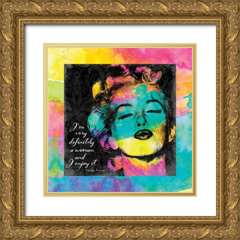 Monroe Watercolor Gold Ornate Wood Framed Art Print with Double Matting by Grey, Jace