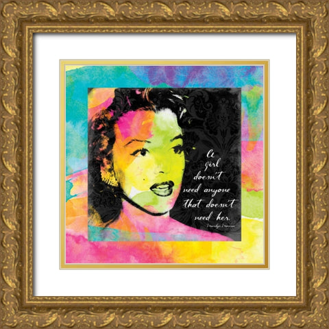 Monroe Watercolor Mate Gold Ornate Wood Framed Art Print with Double Matting by Grey, Jace