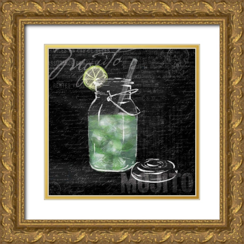 Mojito Gold Ornate Wood Framed Art Print with Double Matting by Grey, Jace