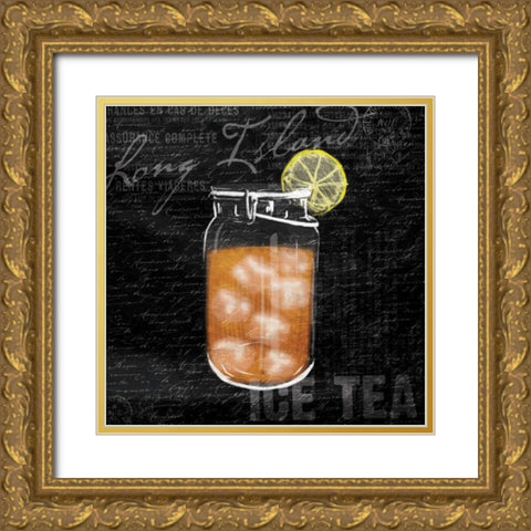 Long Island ice tea Gold Ornate Wood Framed Art Print with Double Matting by Grey, Jace