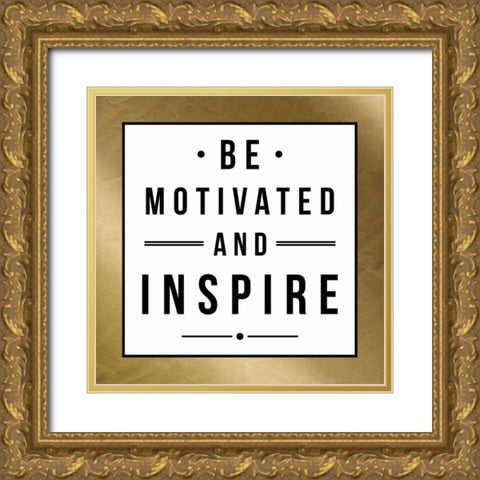 Motivated Gold Ornate Wood Framed Art Print with Double Matting by Grey, Jace