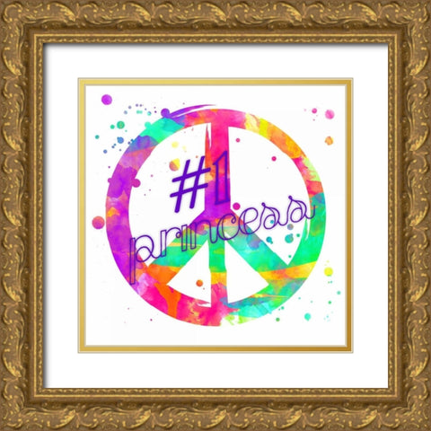 Princess Peace Gold Ornate Wood Framed Art Print with Double Matting by Grey, Jace