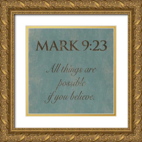 Mark 923 Gold Ornate Wood Framed Art Print with Double Matting by Grey, Jace