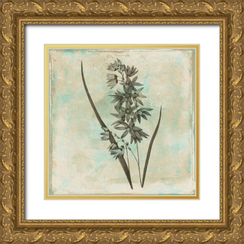 Earthy floral 3 Gold Ornate Wood Framed Art Print with Double Matting by Grey, Jace