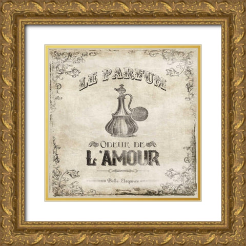 Le Parfum Gold Ornate Wood Framed Art Print with Double Matting by Grey, Jace