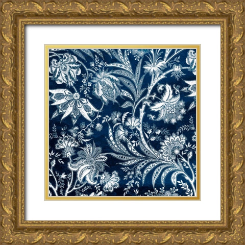 Blue Gypsy Gold Ornate Wood Framed Art Print with Double Matting by Grey, Jace