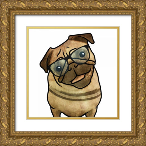 Dull Elton Gold Ornate Wood Framed Art Print with Double Matting by Grey, Jace