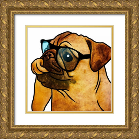 Morris Gold Ornate Wood Framed Art Print with Double Matting by Grey, Jace