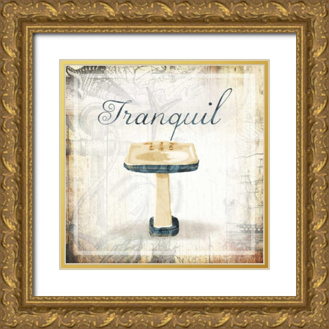 Tranquil Sink Gold Ornate Wood Framed Art Print with Double Matting by Grey, Jace