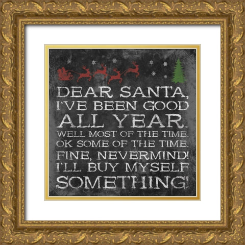 All Year Gold Ornate Wood Framed Art Print with Double Matting by Grey, Jace