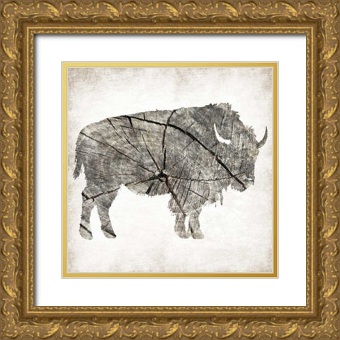 Buffalo Rings Mineral Gold Ornate Wood Framed Art Print with Double Matting by Grey, Jace