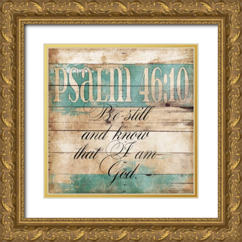 I Am God Gold Ornate Wood Framed Art Print with Double Matting by Grey, Jace