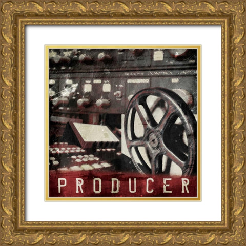 Producer Gold Ornate Wood Framed Art Print with Double Matting by Grey, Jace