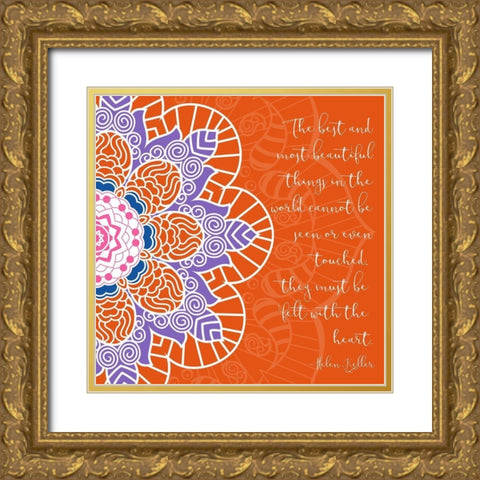 Most Beautiful Gold Ornate Wood Framed Art Print with Double Matting by Grey, Jace