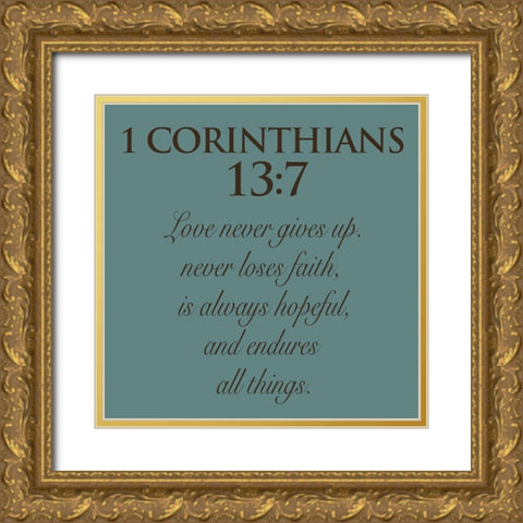 Corinthians Gold Ornate Wood Framed Art Print with Double Matting by Grey, Jace