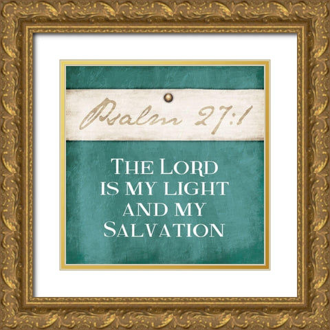 Psalm Lord Gold Ornate Wood Framed Art Print with Double Matting by Grey, Jace